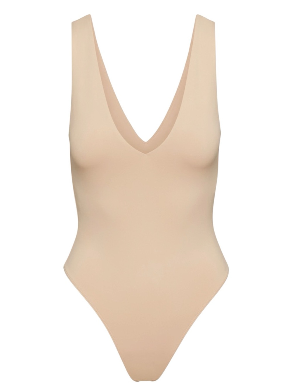 Aritzia Babaton Nude V Neck Bodysuit